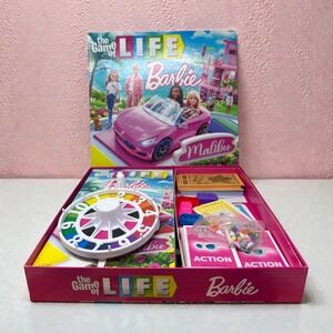 The Game of Life Barbie Edition Board Game Family Fun Ages 8 Hasbro Mattel